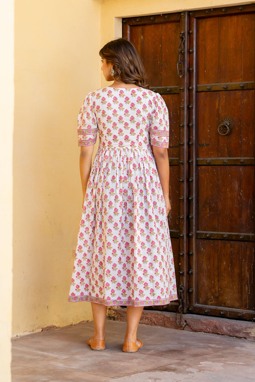 White Pink Buti Nyra Dress