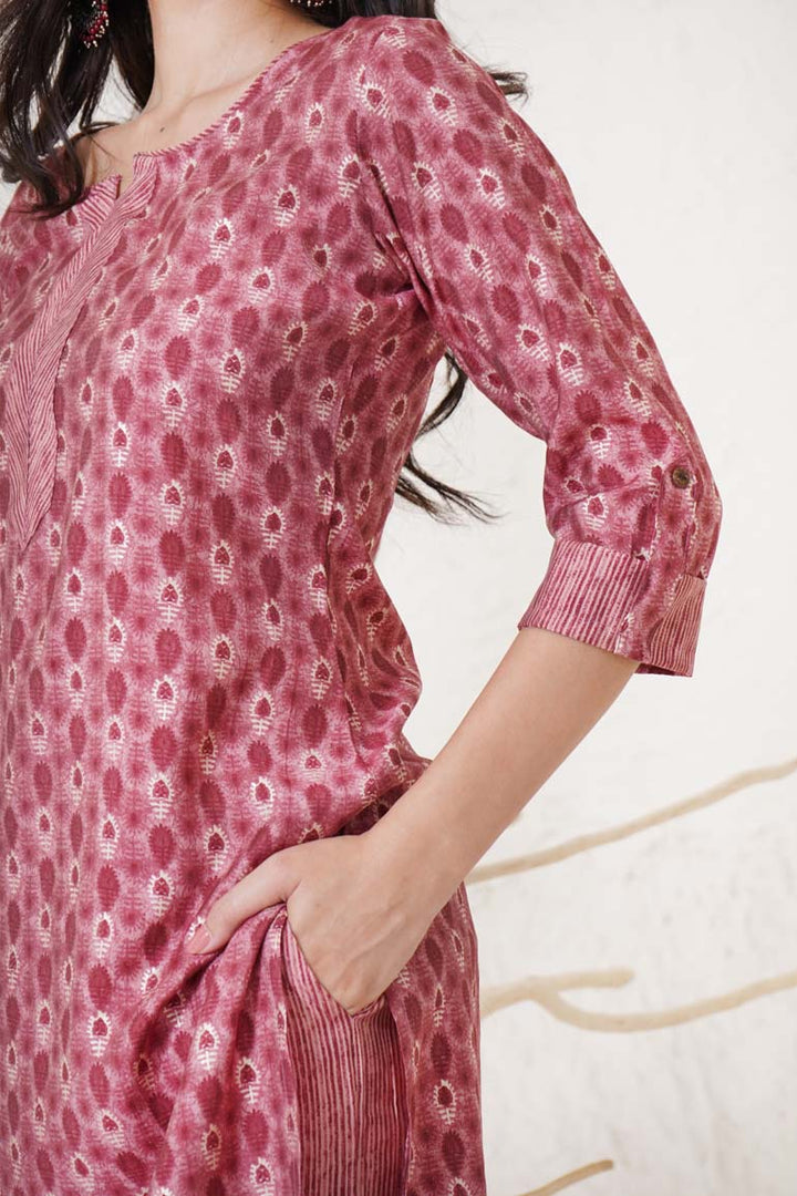Red Buti Muslin Print Set
