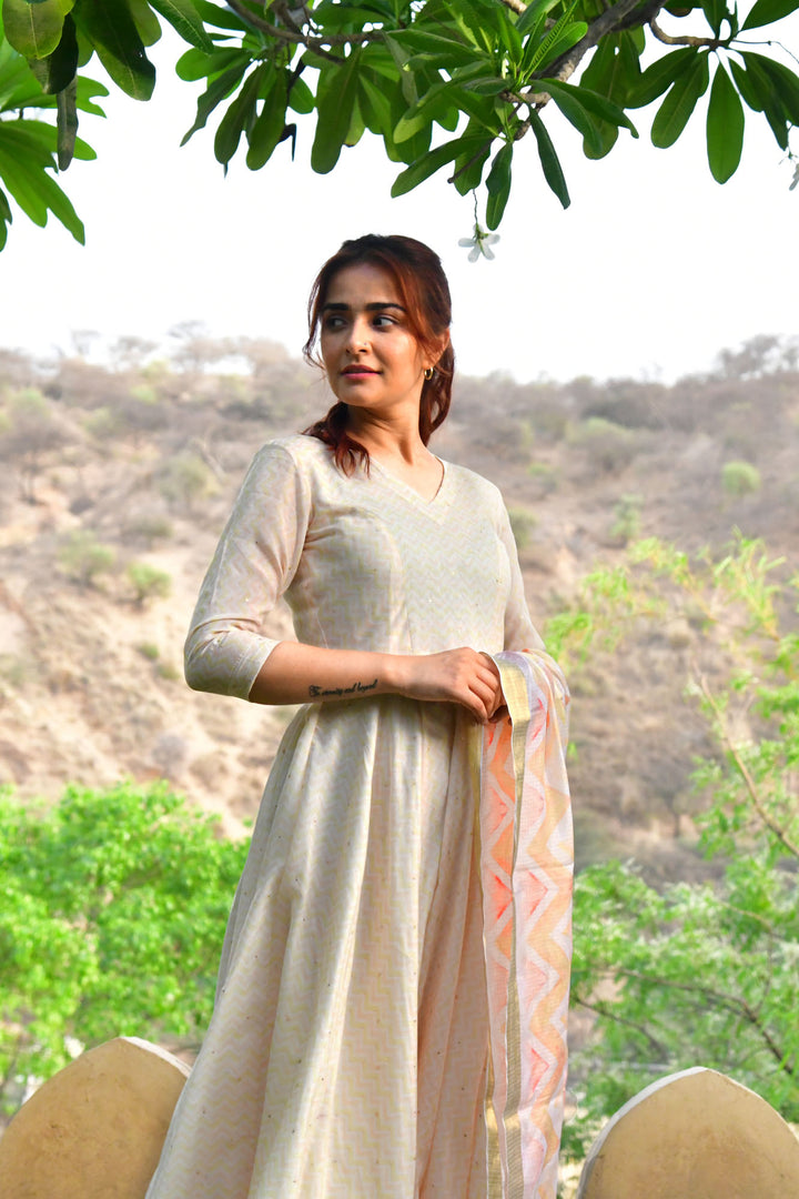 Diya-Pastel Yellow Dress with Dupatta