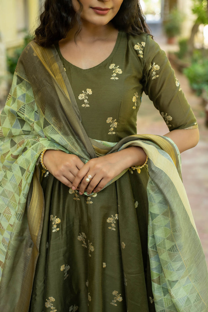 Jaya - Olive Dress