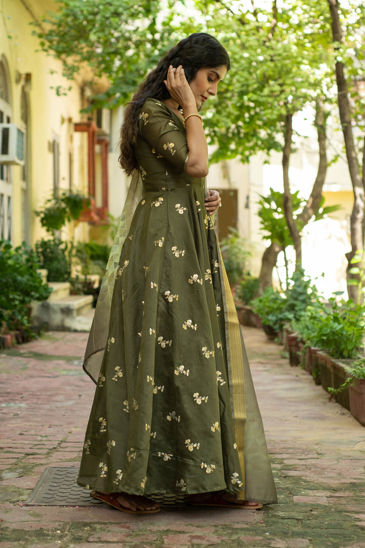 Jaya - Olive Dress