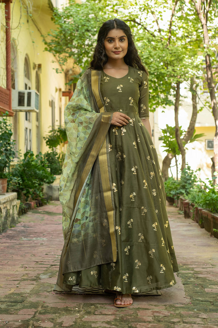 Jaya - Olive Dress