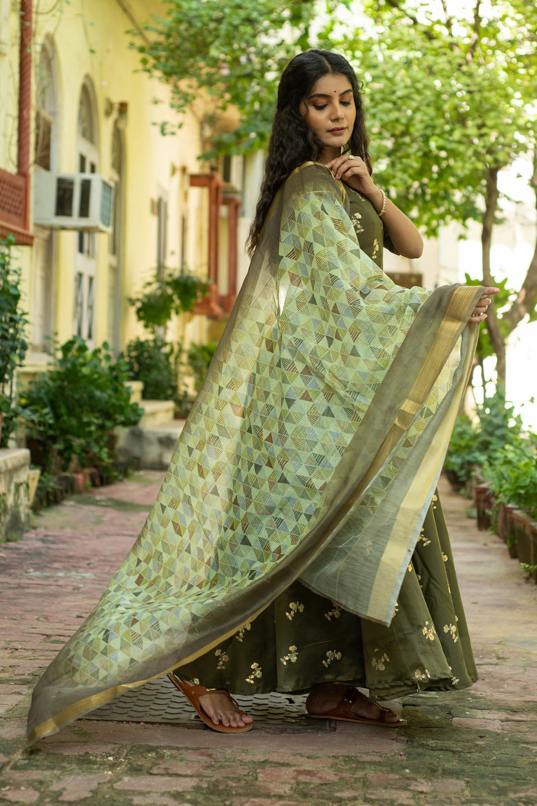 Jaya - Olive Dress